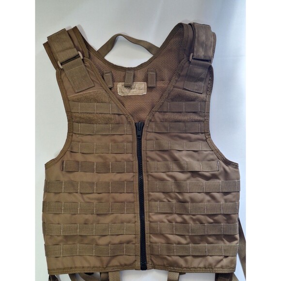 London Bridge Trading Co Molle Full Military Tactical Vest Load Bearing Brown - Picture 5 of 16